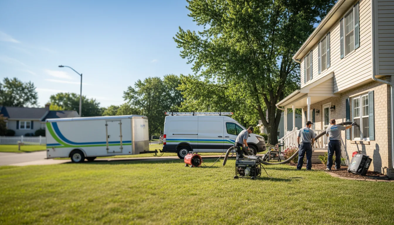 Flooded Basement Restoration And Cleanup With Repair in Winchester, KS near me